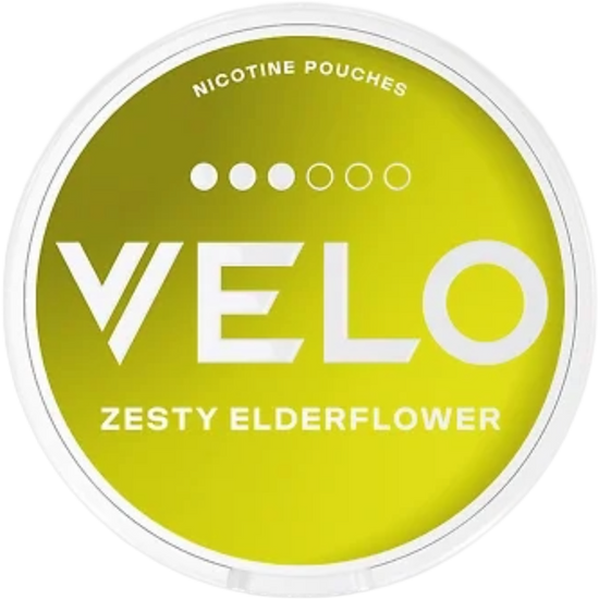 VELO Zesty Elderflower Nicotine Pouches – 10mg (5 Pack)