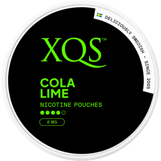 XQS Cola Lime 8mg Nicotine Pouches (5 Pack)
