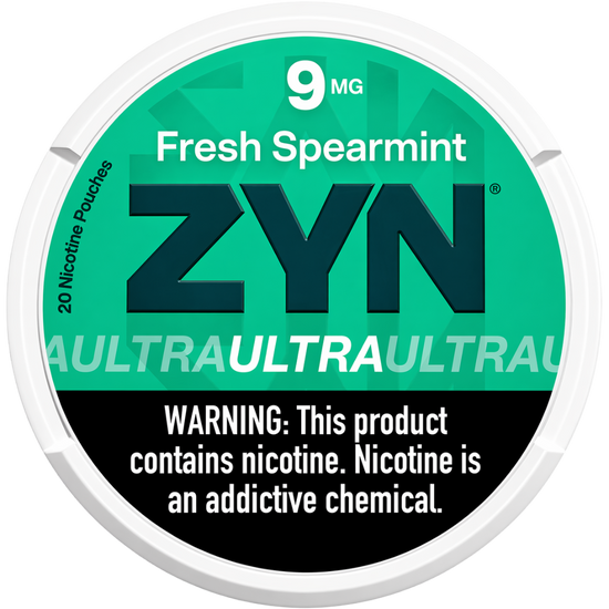 ZYN Ultra Fresh Spearmint Nicotine Pouches (5 Pack)