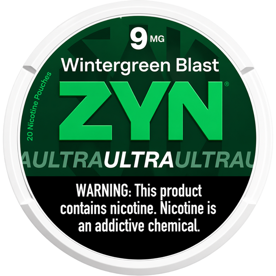 ZYN Ultra Wintergreen Blast Nicotine Pouches (5 Pack)