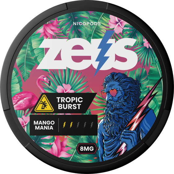 Zeus Tropic Burst Nicotine Pouches (5 Pack) - 4mg