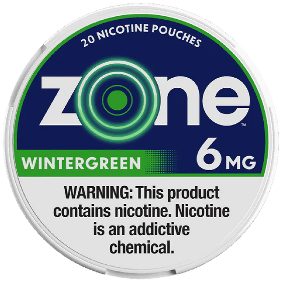 Zone Wintergreen Nicotine Pouches (5 Pack) - 6mg