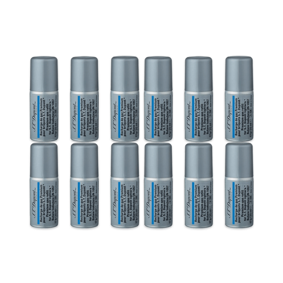 S.T. Dupont Premium Butane 30mL - Blue - 12 Pack (Full Box)