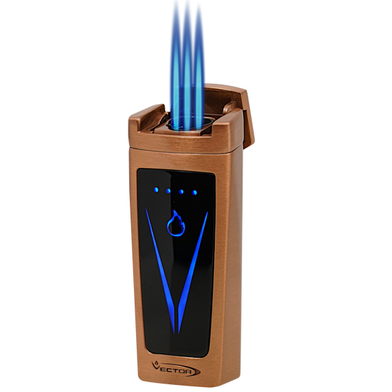 Vector Icon II Electric Triple Flame Torch Lighter - Copper Satin