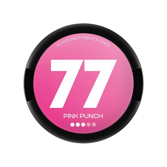 77 Pink Punch Nicotine Pouches – 10mg (5 Pack)