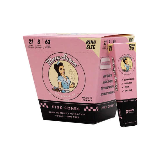 Blazy Susan King Size Pre-Roll Cones - 3 Pack