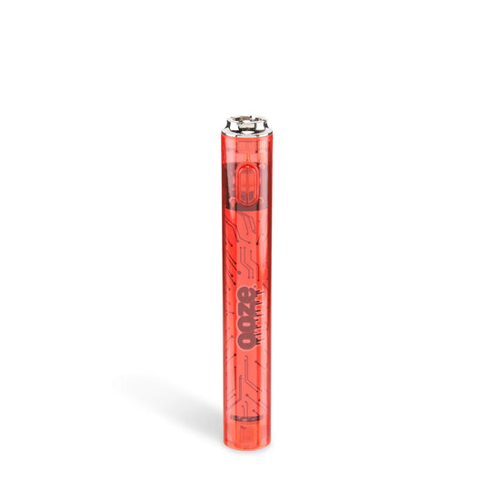 Ooze Slim Clear Red Transparent Cartridge Battery