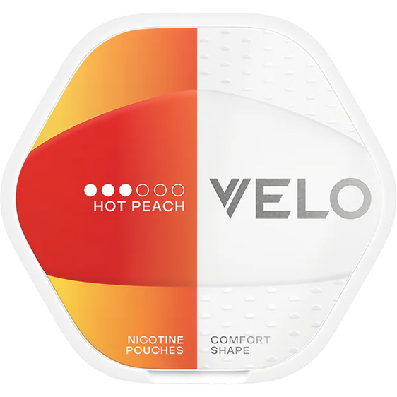 VELO Shift Hot Peach Nicotine Pouches – 8mg (5 Pack)