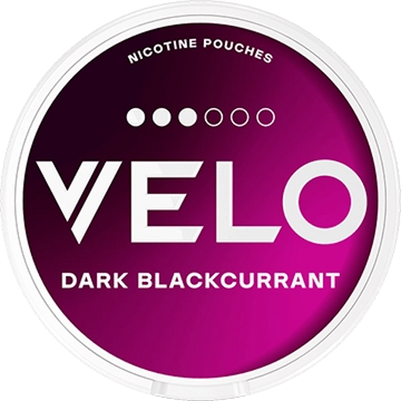 VELO Dark Blackcurrant Nicotine Pouches – 8mg (5 Pack)