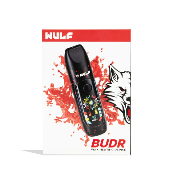 Wulf Mods BUDR - Concentrate Vaporizer - Black Red Spatter