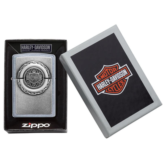 Zippo Lighter – Harley Davidson Motorcycle Wheel