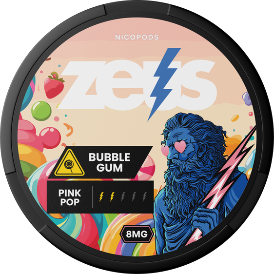 Zeus Bubblegum Nicotine Pouches (5 Pack) - 4mg