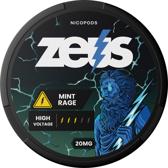 Zeus Mint Rage Nicotine Pouches (5 Pack) - 10mg