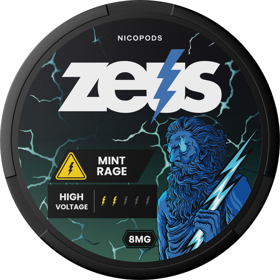 Zeus Mint Rage Nicotine Pouches (5 Pack)