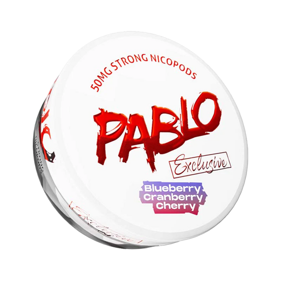 Pablo Exclusive Nicotine Pouches Blueberry Cranberry Cherry 30MG - 5 Pack