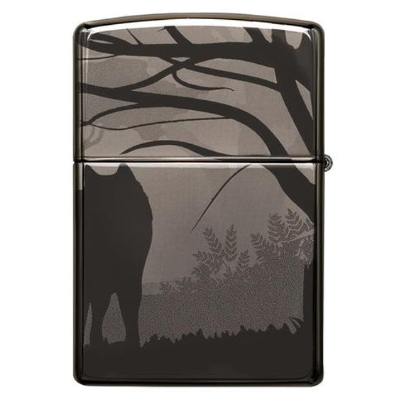 Zippo Lighter - Lone Wolf Design