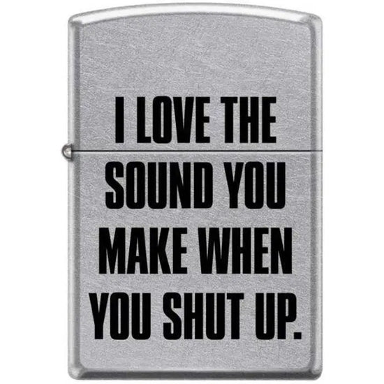 Zippo Lighter - I Love The Sound You Make Street Chrome