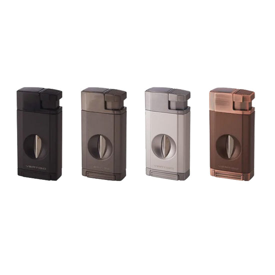 Vertigo Saber Double Torch Lighter w/ Fold-Out V-Cutter