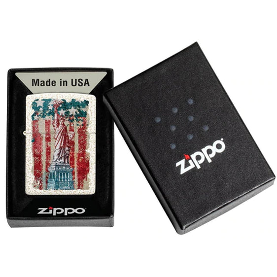 Zippo Lighter - Distorted Statue Of Liberty