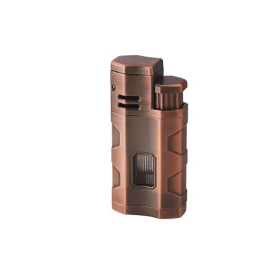 Vertigo Envoy Triple Torch Flame Lighter w/ Cigar Punch - Copper