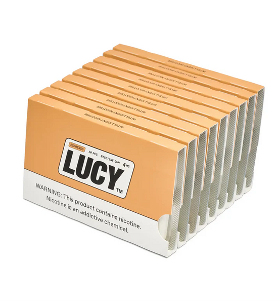 Lucy Espresso Nicotine Gum (10 Pack)