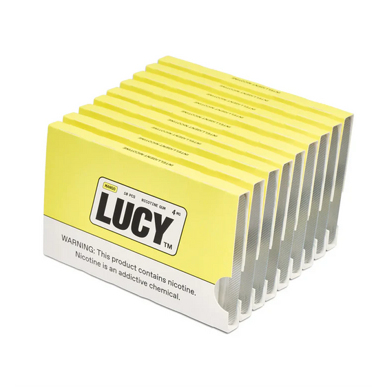 
Lucy Mango Nicotine Gum (10 Pack)
