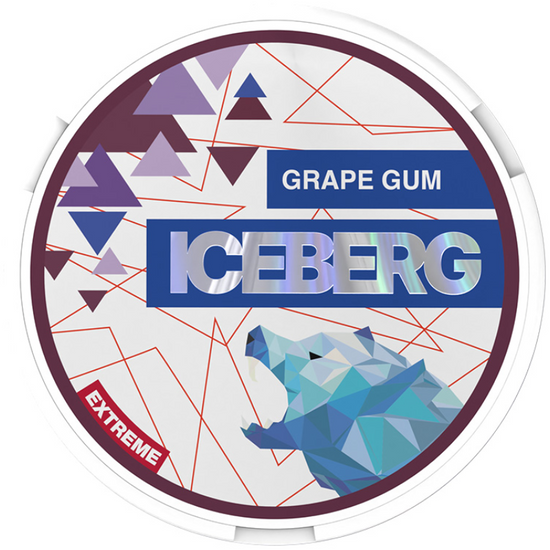 Iceberg Nicotine Pouches - Grape Gum 35MG (5 Pack)