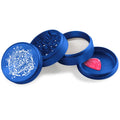 
Beamer Aircraft Grade Aluminum 63MM Grinder - 70's Lovin Blue
