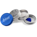 
Beamer Aircraft Grade Aluminum 63MM Grinder - Crown Logo Blue-Silver