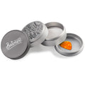 
Beamer Aircraft Grade Aluminum 63MM Grinder - Crown Logo - Gray & Silver