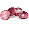 
Beamer Aircraft Grade Aluminum 63MM Grinder - Sugar Skull - Pink