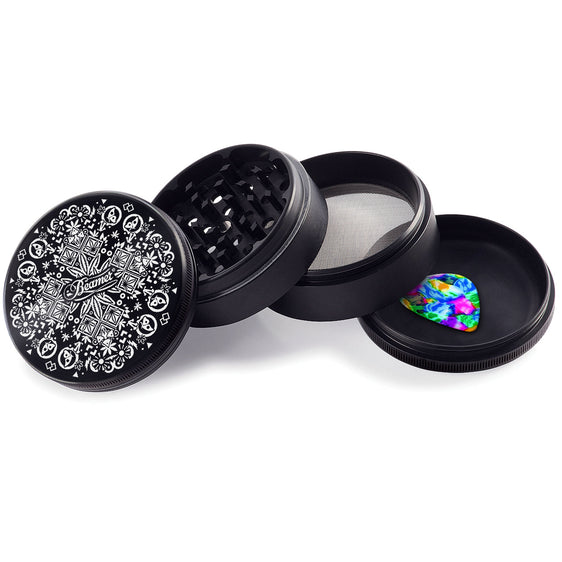 
Beamer Aircraft Grade Aluminum 63MM Grinder - Trippy Jewelz