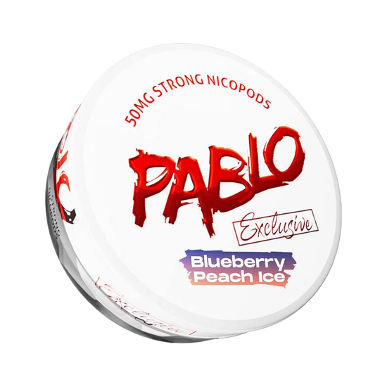 Pablo Exclusive Blueberry Peach Ice 30mg Nicotine Pouches (5 Pack)