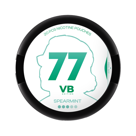 77 Spearmint Nicotine Pouches – 5.2mg (5 Pack)