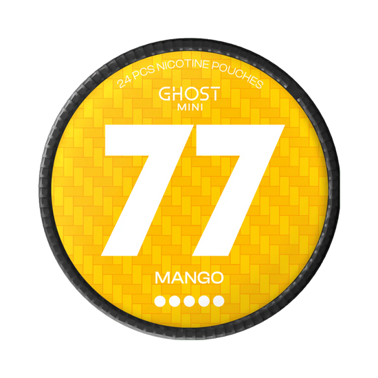 77 Ghost Mini Mango Nicotine Pouches – 20mg (5 Pack)
