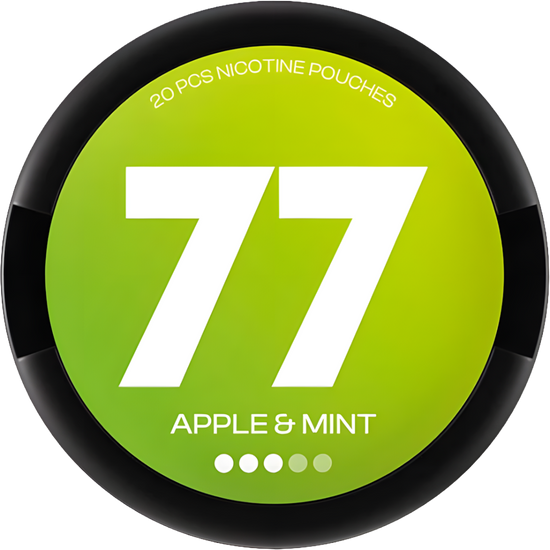 77 Apple Mint Nicotine Pouches – 10mg (5 Pack)