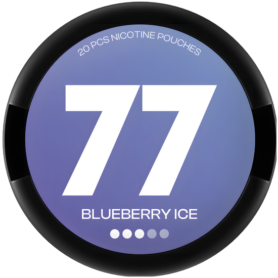 77 Blueberry Ice Nicotine Pouches – 10mg (5 Pack)