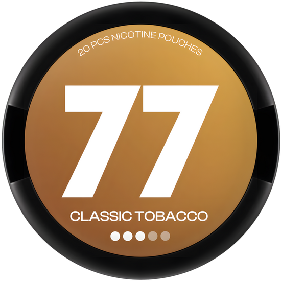 77 Classic Tobacco Nicotine Pouches – 10mg (5 Pack)