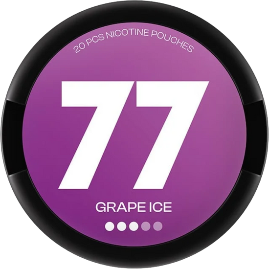 77 Grape Ice Nicotine Pouches – 10mg (5 Pack)