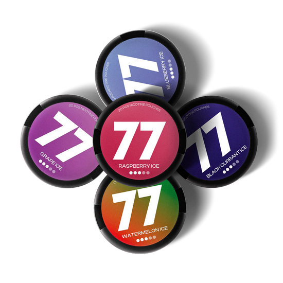 77 Ice Nicotine Pouch Bundle 10mg (5 Pack)