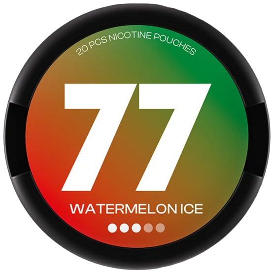 77 Watermelon Ice Nicotine Pouches – 10mg (5 Pack)