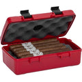 
Xikar 10-Cigar Travel Humidor – Red