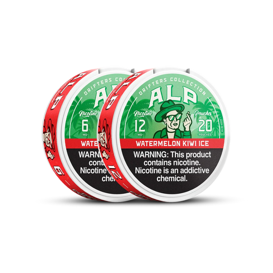 
ALP Drifters Watermelon Kiwi Ice Nicotine Pouches (5 Pack)