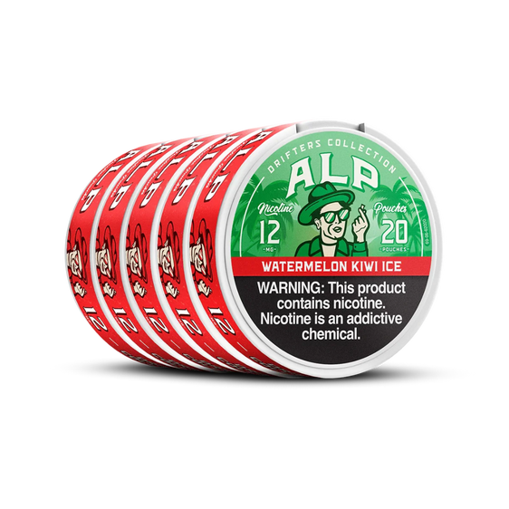 
ALP Drifters Watermelon Kiwi Ice Nicotine Pouches (5 Pack)