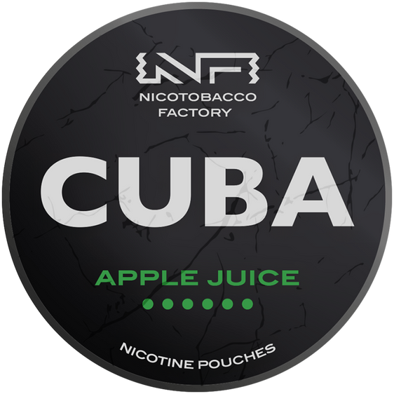 
Cuba Black Line Apple Juice Nicotine Pouches 43mg (5 Pack)