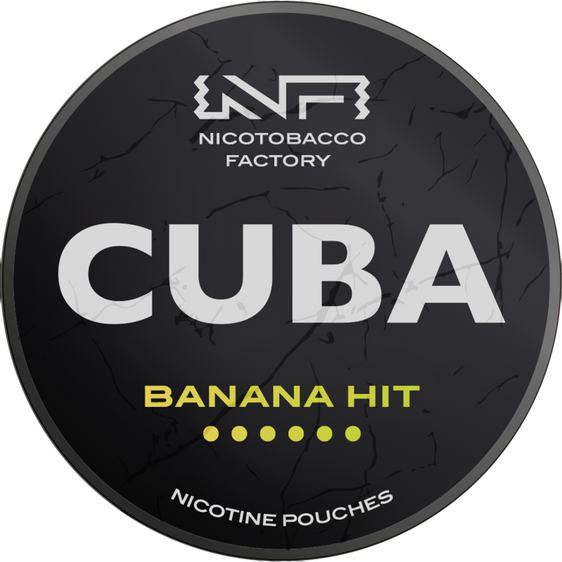 
Cuba Black Line Banana Hit Nicotine Pouches 43mg (5 Pack)