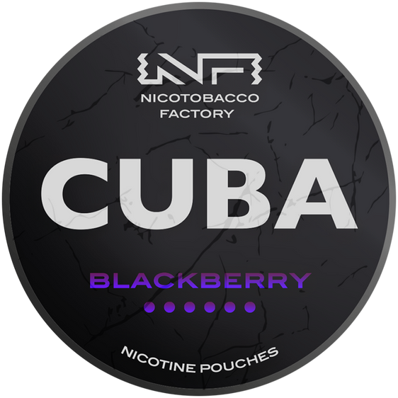 
Cuba Black Line Blackberry Nicotine Pouches 43mg (5 Pack)