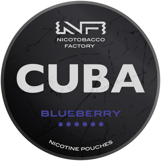 
Cuba Black Line Blueberry Nicotine Pouches 43mg (5 Pack)