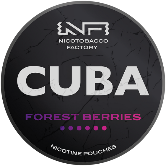 
Cuba Black Line Forest Berries Nicotine Pouches 43mg (5 Pack)