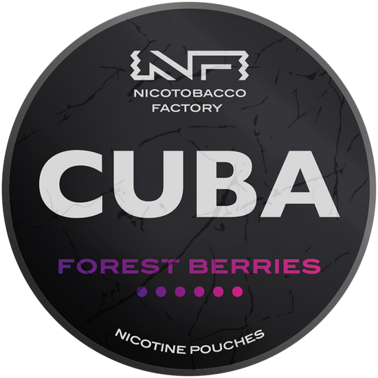 Cuba Black Line Forest Berries Nicotine Pouches 43mg (5 Pack)